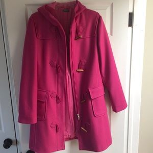 Benetton pink wool coat